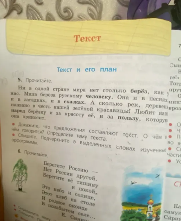 Докажи, что предложения составляют текст. О чём в нём говорится? Определи тему текста.