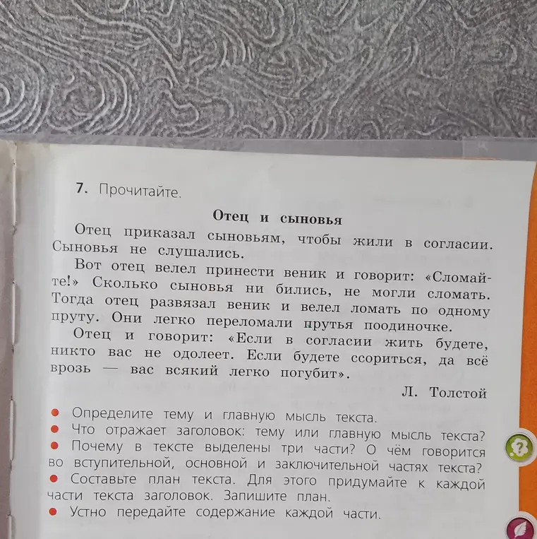 Определи тему и главную мысль текста.
