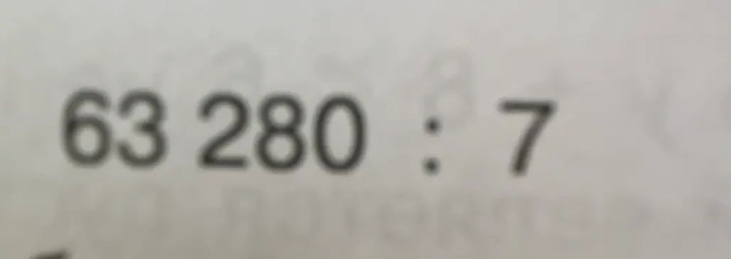 Раздели число 63280 на 7.