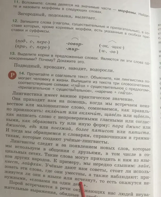 Прочитай текст и озаглавь его, объясни, как лингвистика помогает человеку в жизни. Выпиши из текста три словосочетания, соответствующие схемам: «глагол + существительное с предлогом», «прилагательное + существительное», «наречие + глагол».