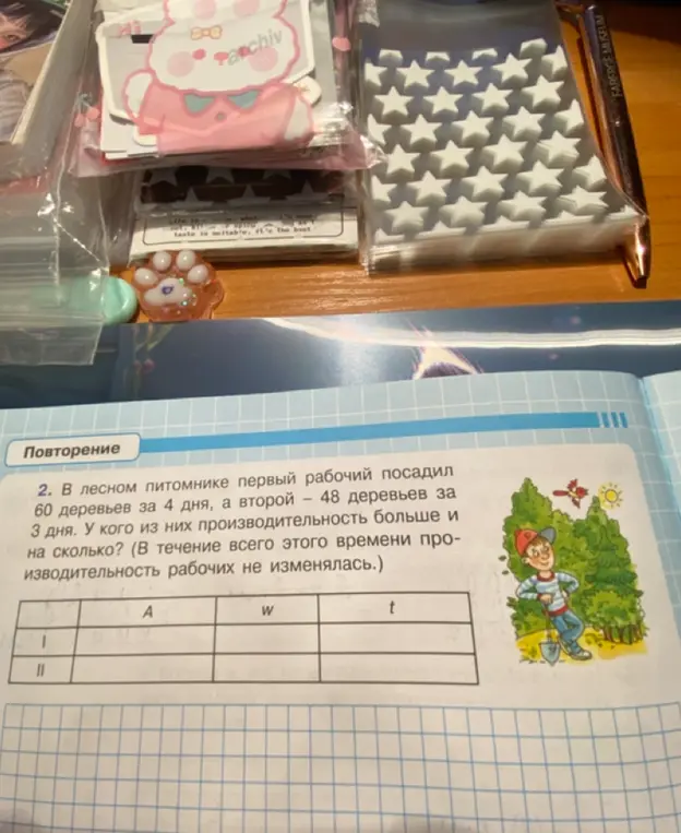 У кого из них производительность больше и на сколько?