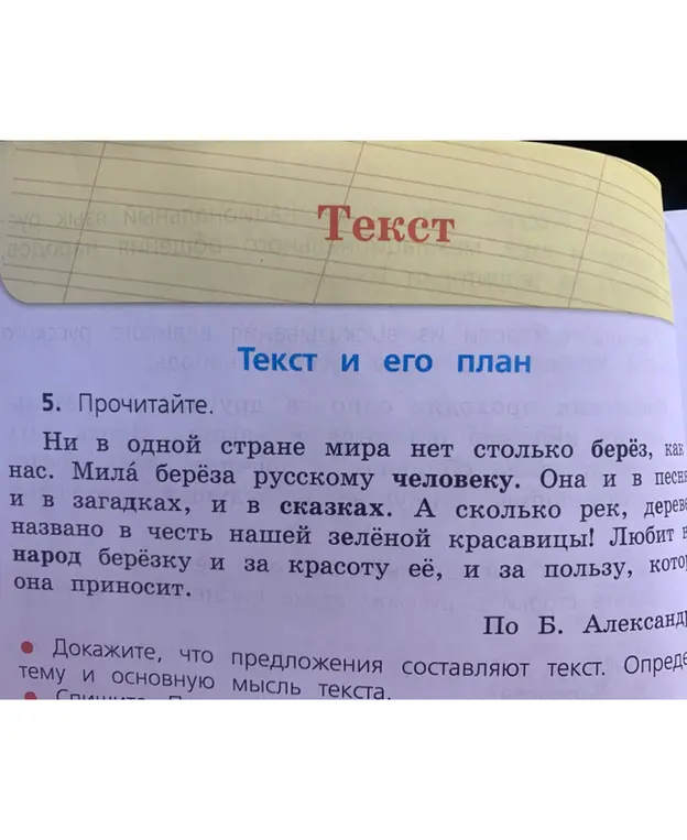 Докажите, что предложения составляют текст. Определите тему и основную мысль текста.