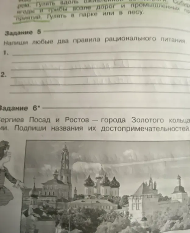 Напиши любые два правила рационального питания.