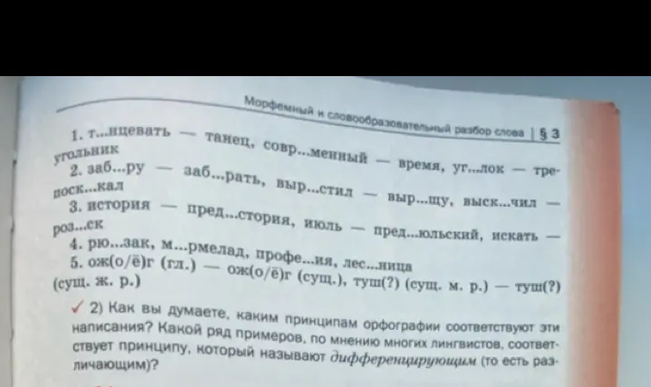 Каким принципам орфографии соответствуют эти принципы написания? Какой ряд примеров, по мнению многих лингвистов, соответствует принципу, который называют дифференцирующим (то есть различающим)?