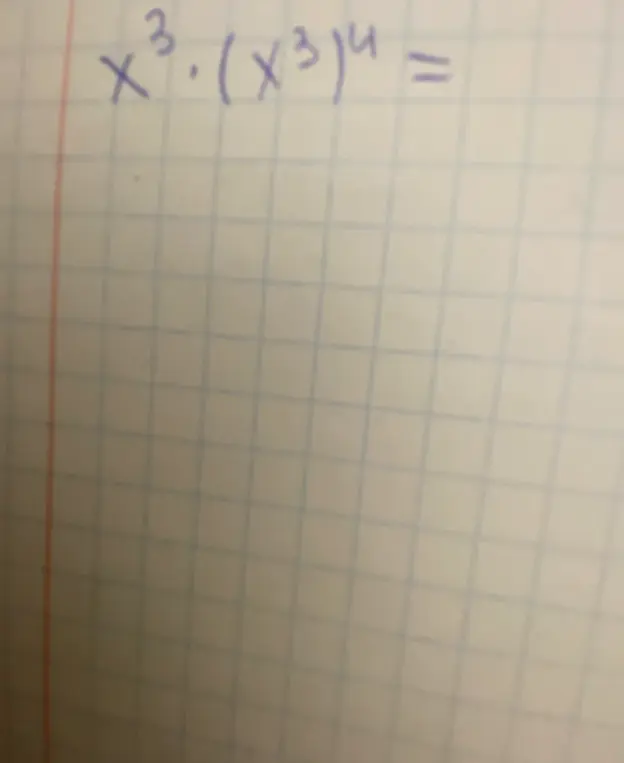Реши выражение x³ · (x³)⁴