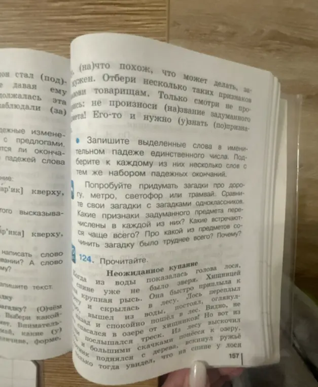 Запиши выделенные слова в именительном падеже единственного числа и подбери к каждому из них несколько слов с тем же набором падежных окончаний