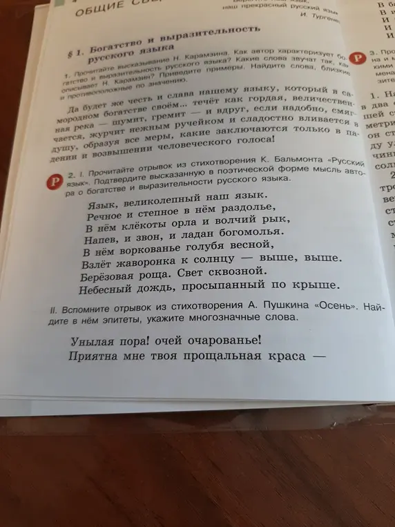 Выполни задание 2. I. и II. из учебника русского языка