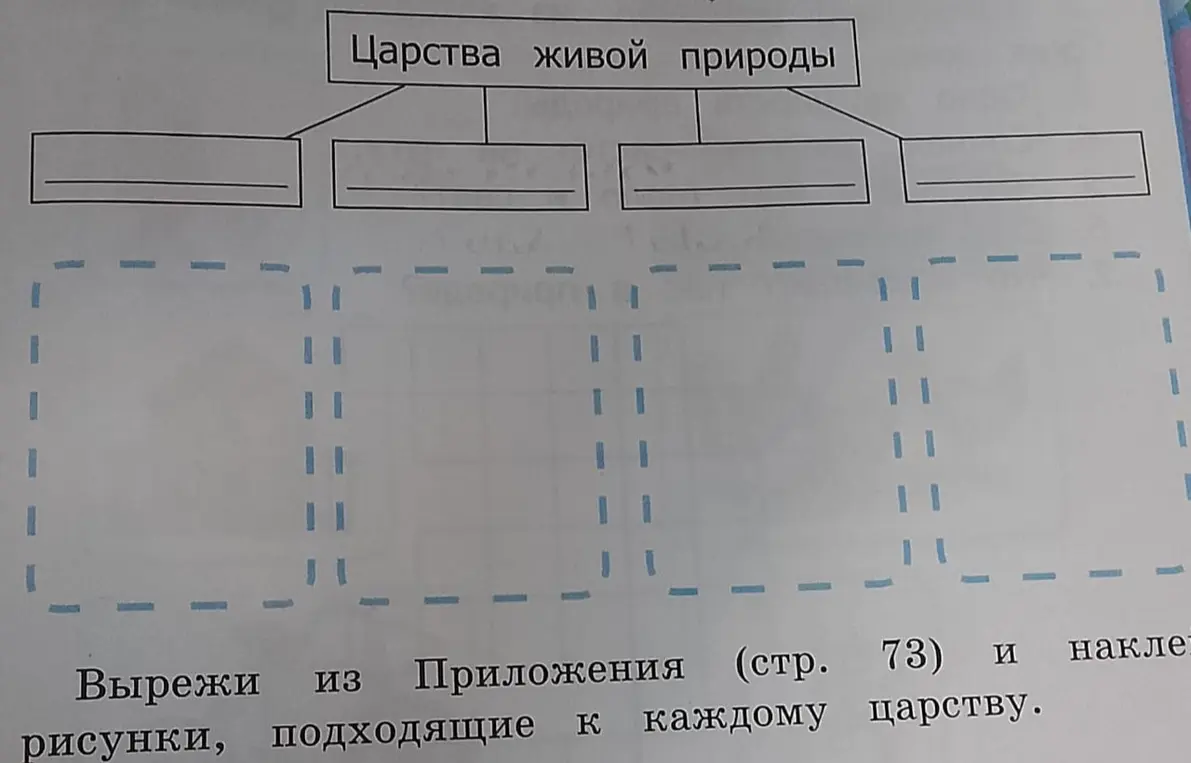 Нужно ли вырезать и приклеить рисунки со страницы 73?