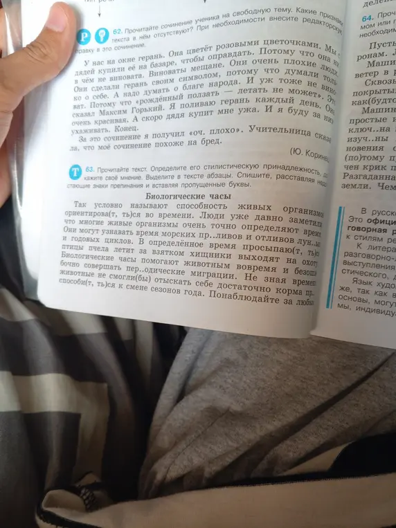 Какие признаки текста отсутствуют в сочинении ученика и определи стилистическую принадлежность текста?