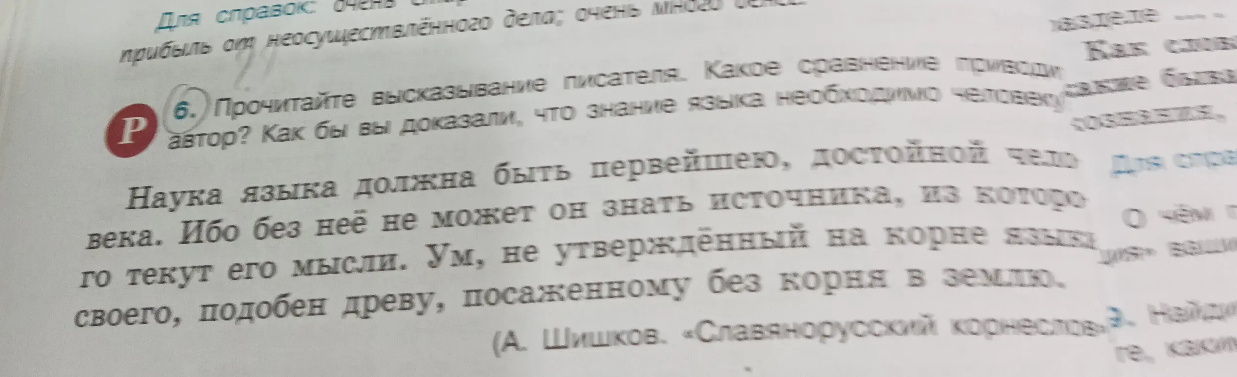 Прочитай высказывание писателя. Какое сравнение приводит автор?