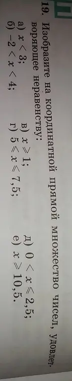 Изобрази на координатной прямой множество чисел, удовлетворяющее неравенству x < 3