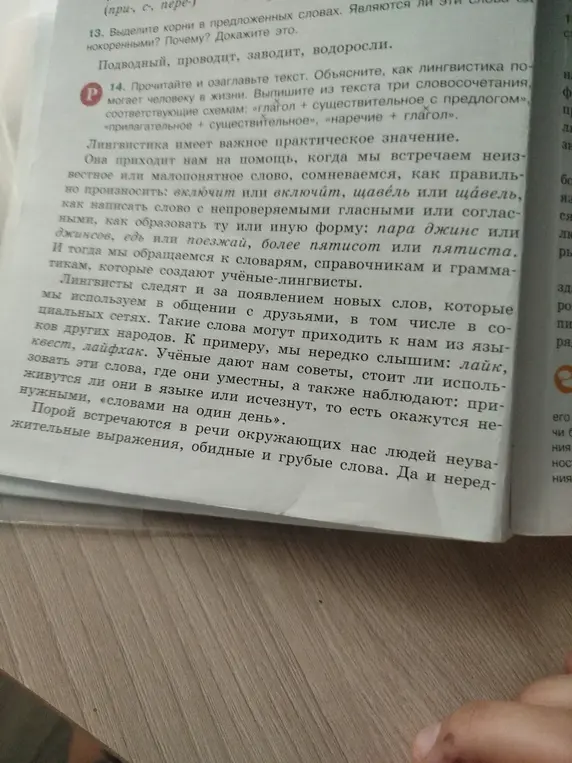 Выдели корни в предложенных словах: подводный, проводит, заводит, водоросли. Являются ли эти слова однокоренными?