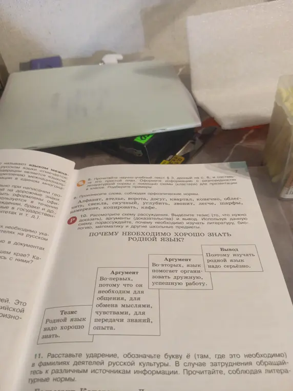 Рассмотри схему рассуждения и выдели тезис, аргументы и вывод