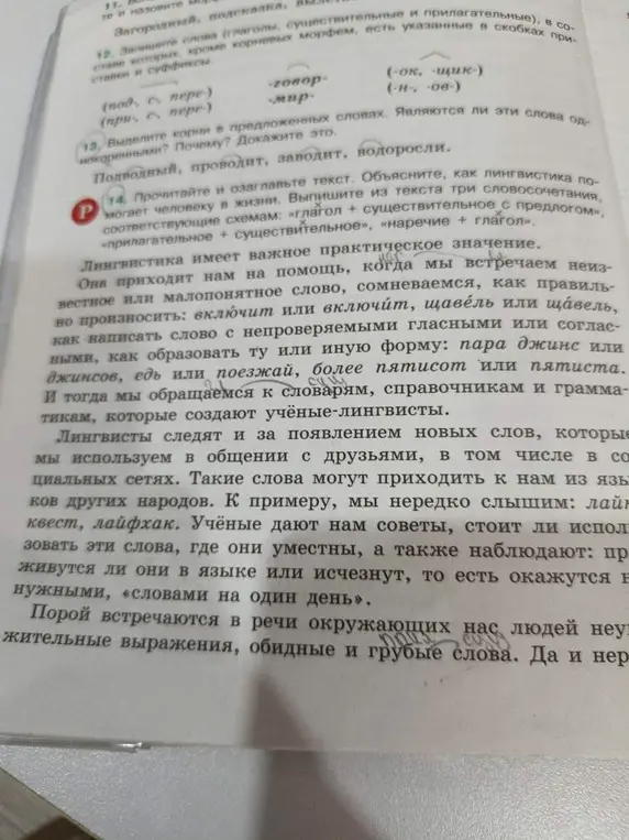 Выдели корни в словах: Подводный, проводит, заводит, водоросли. Являются ли эти слова однокоренными? Почему? Докажи это.