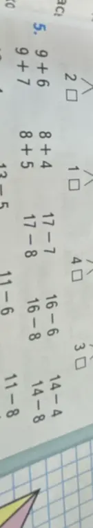 Выполни вычисления: 9+6