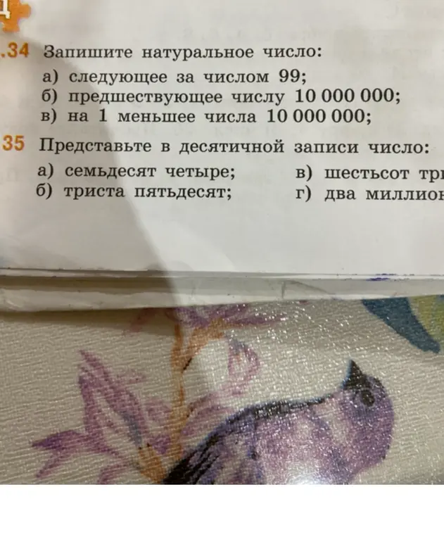 Запиши натуральное число следующее за числом 99
