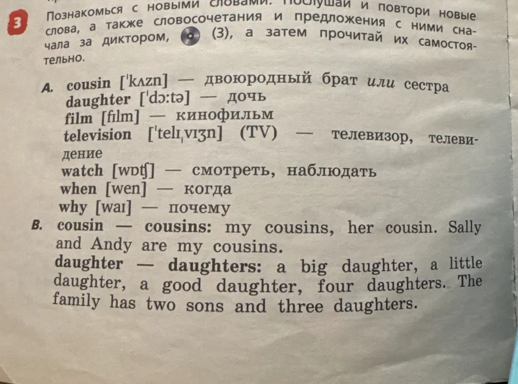 Объясни значение английских слов из текста