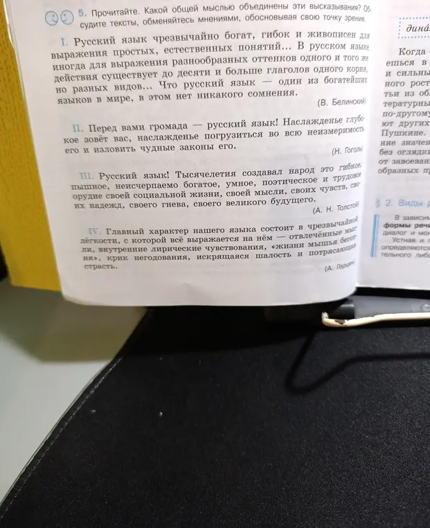 Объясни, какой общей мыслью объединены эти высказывания.