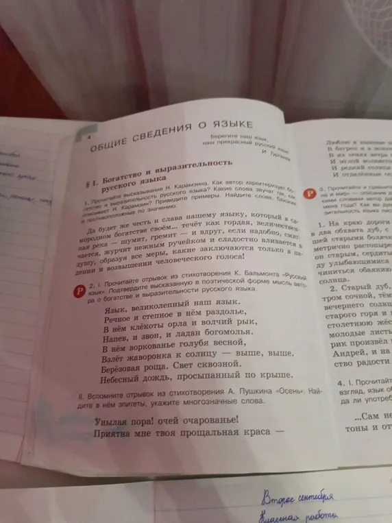 Прочитай отрывок из стихотворения К. Бальмонта «Русский язык». Подтверди высказанную в поэтической форме мысль автора о богатстве и выразительности русского языка.