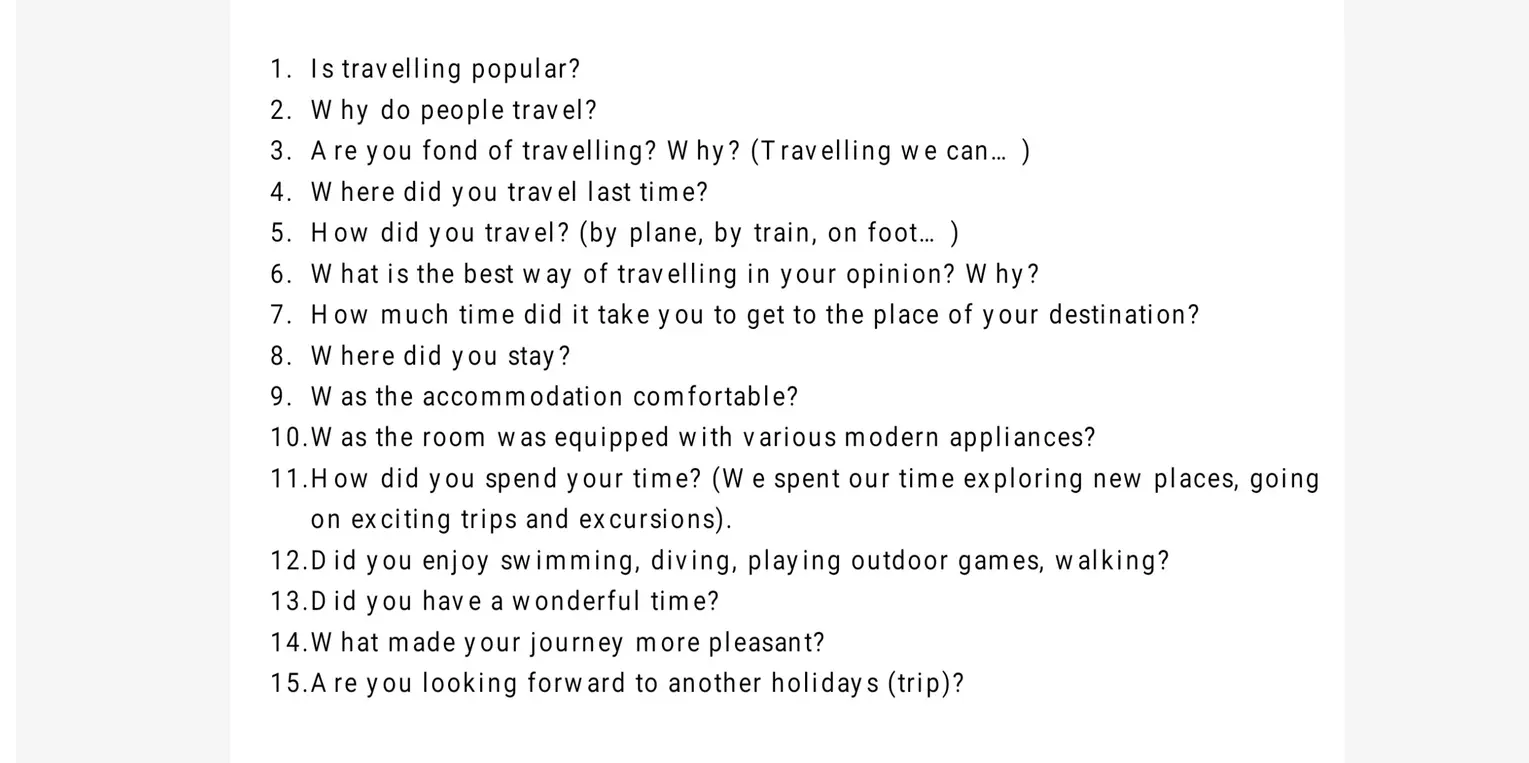 Можешь ли ты ответить на вопросы: Is travelling popular?