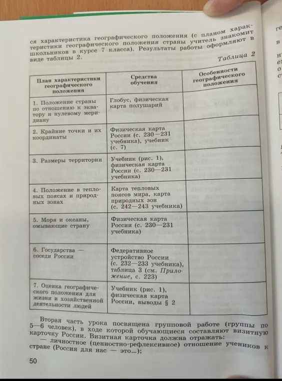 Помоги мне решить эту таблицу по географии