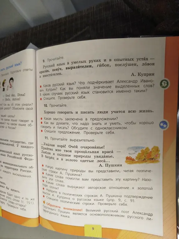 Что подчёркивает Александр Иванович Куприн о русском языке?