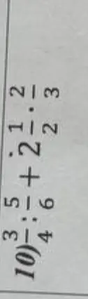 Реши пример 3,5:6+2,1-2,3