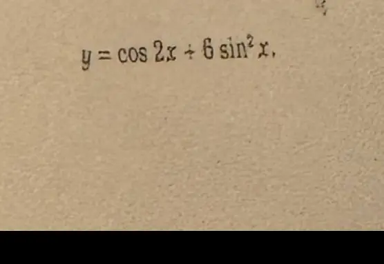 Найти множество значение функции y = cos 2x + 6 sin² x