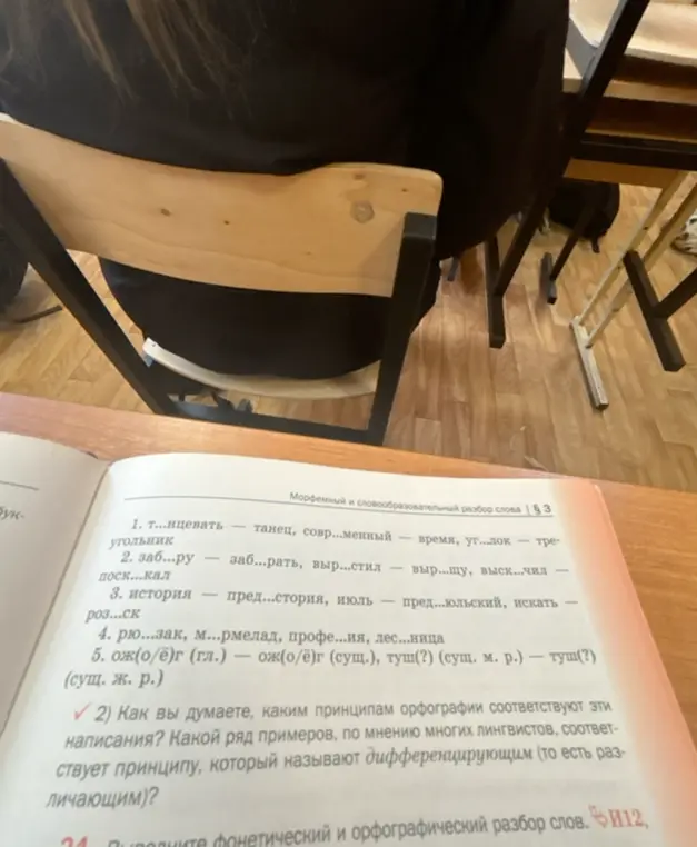 Как ты думаешь, каким принципам орфографии соответствуют эти написания?