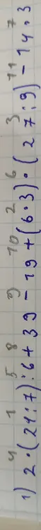 Помоги решить пример 2.(21:7):6+39 – 194.(6:3):(27:9)-114.3