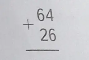 Можешь ли ты вычислить сумму 64 + 26?