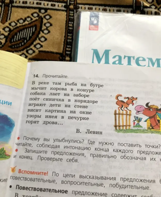 Предлагаешь записать предложения из упражнения 14, правильно обозначая их начало и конец.