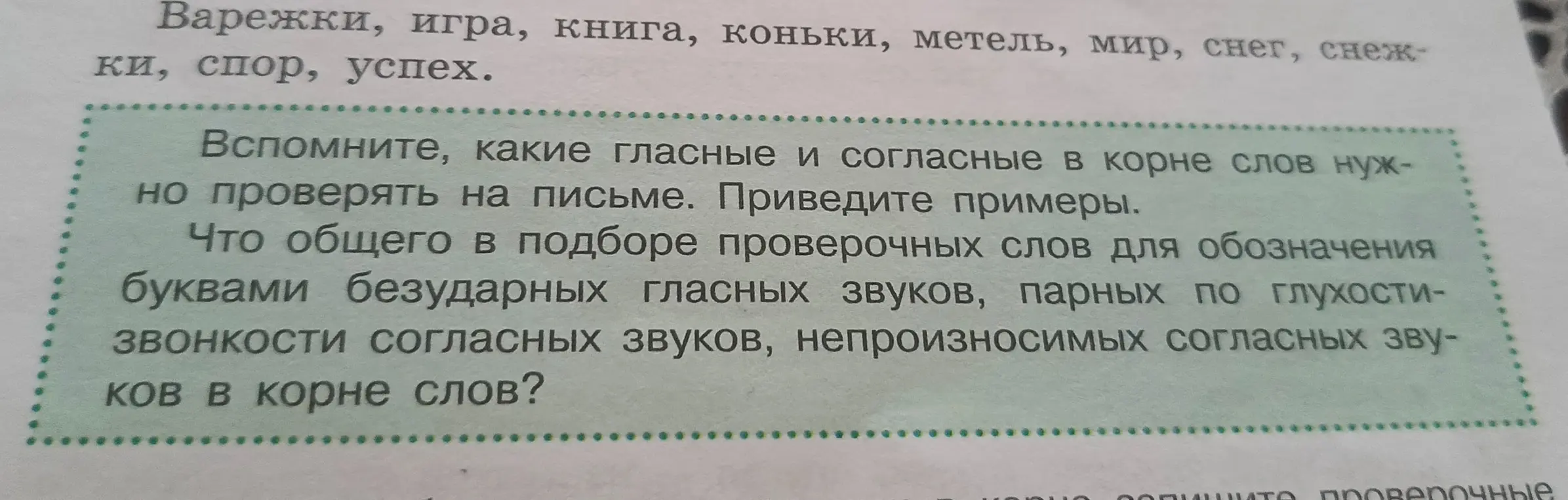 Объясни, какие гласные и согласные в корне слов нужно проверять на письме, и приведи примеры.