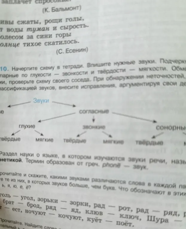 Можешь ли ты помочь мне начертить схему в тетради и вписать нужные звуки?