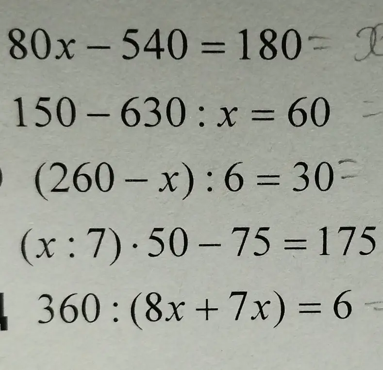 Помоги мне решить уравнение 80x - 540 = 180