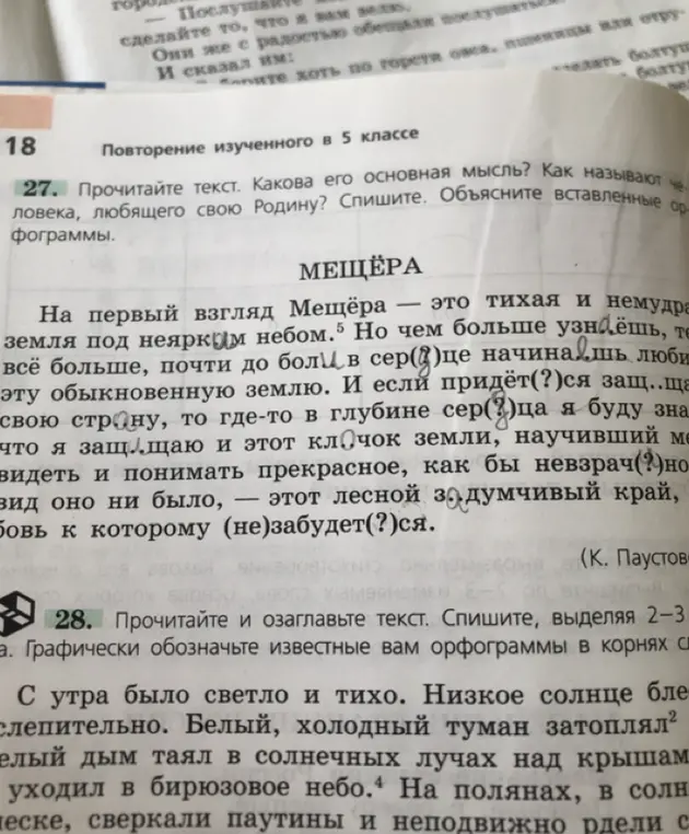 Прочитай текст. Какова его основная мысль?