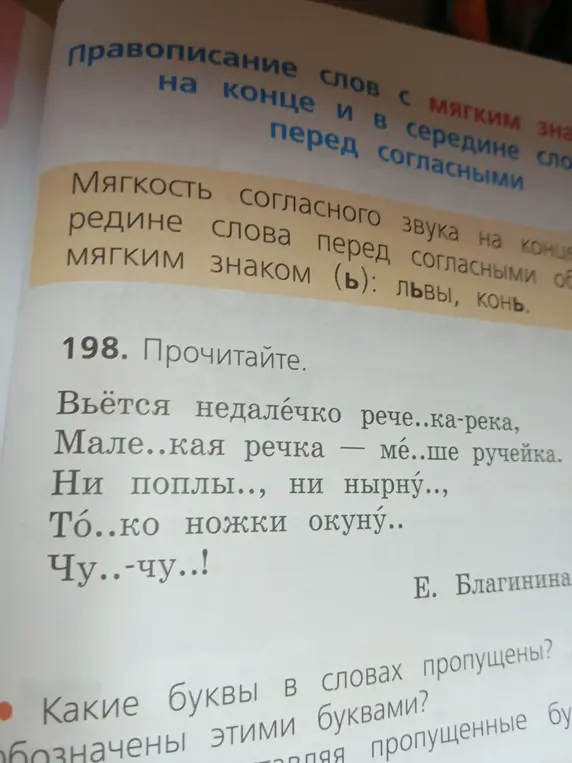 Какие буквы пропущены в словах из упражнения 198 и какими буквами они обозначены?