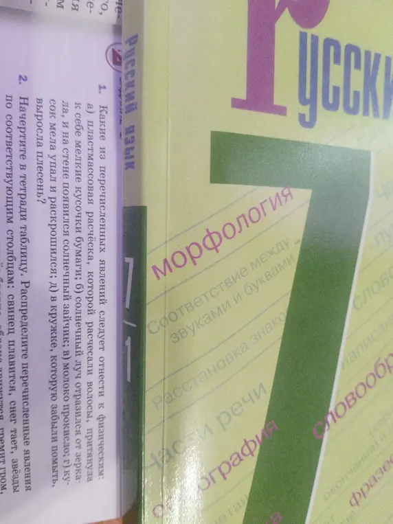 Какие из перечисленных явлений следует отнести к физическим: а) пластмассовая расчёска, которой расчесали волосы, притянула к себе мелкие кусочки бумаги?