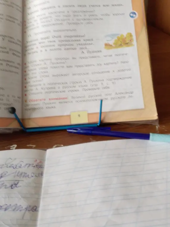 Какие слова помогают представить картину природы у А.С. Пушкина?