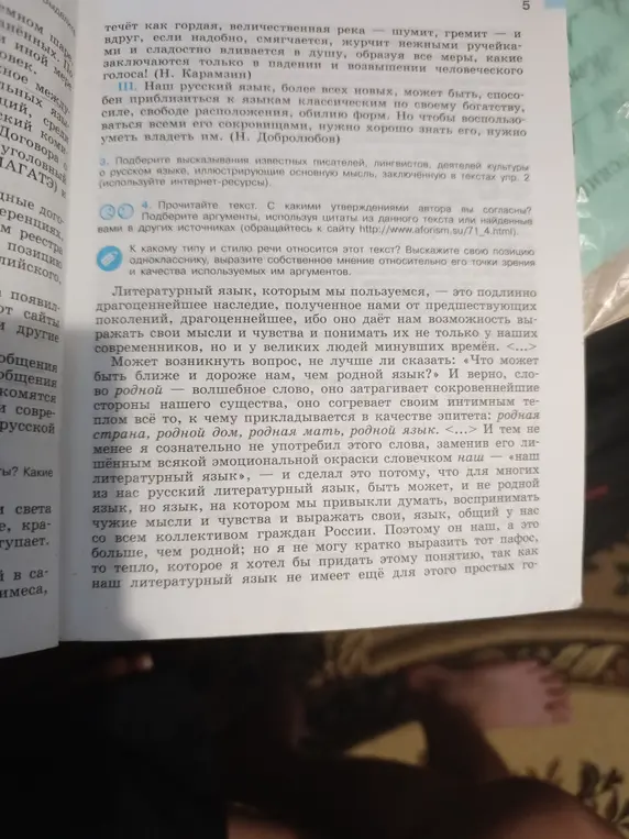 Прочитай текст и определи, с какими утверждениями автора ты согласен. Подбери аргументы, используя цитаты из текста.