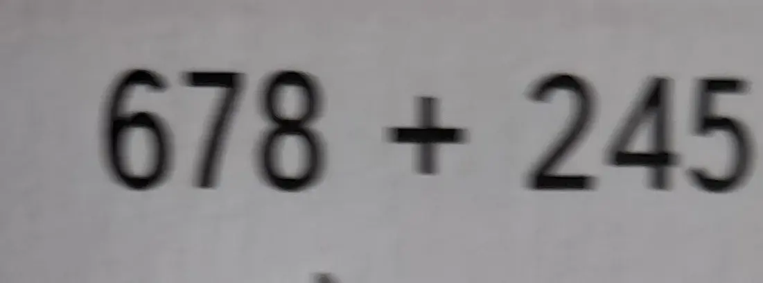 Можешь ли ты решить пример 678 + 245?