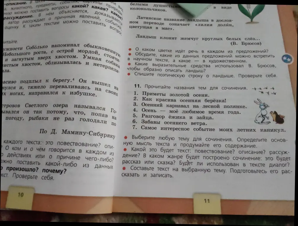 Выбери любую тему для сочинения из списка.