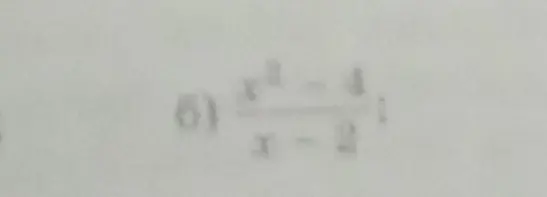 Можешь ли ты упростить выражение (x² - 4) / (x - 2)?