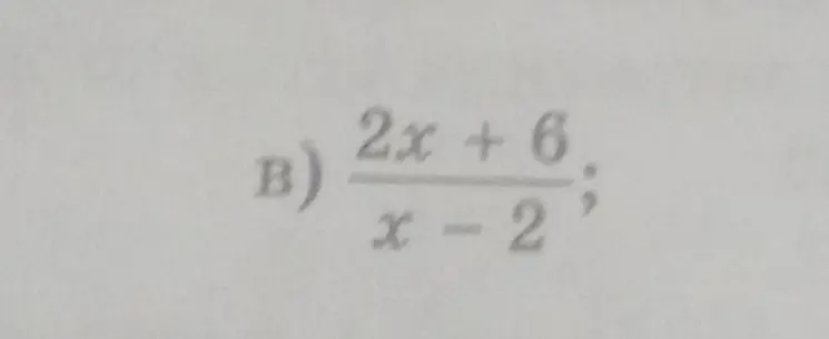Как упростить выражение (2x+6)/(x-2)?