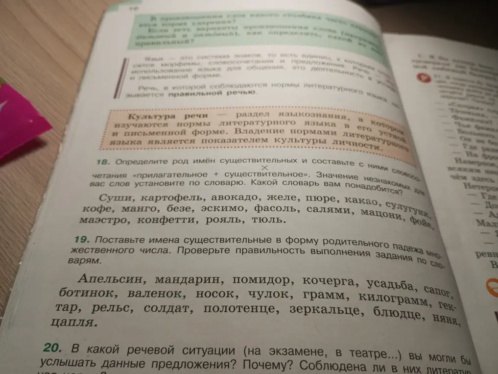 Ты просишь определить род имён существительных и составить с ними словосочетания «прилагательное + существительное» и поставить имена существительные в форму родительного падежа множественного числа.
