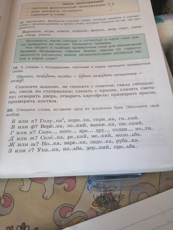 Помоги мне с заданием: Спиши слова, вставляя одну из указанных букв и обоснуй свой выбор. Б или п? Голу..ка², коро..ка, скри..ка, ги..кий.
