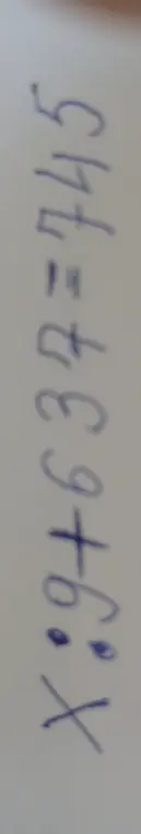 Реши уравнение x + 9.33 = 745