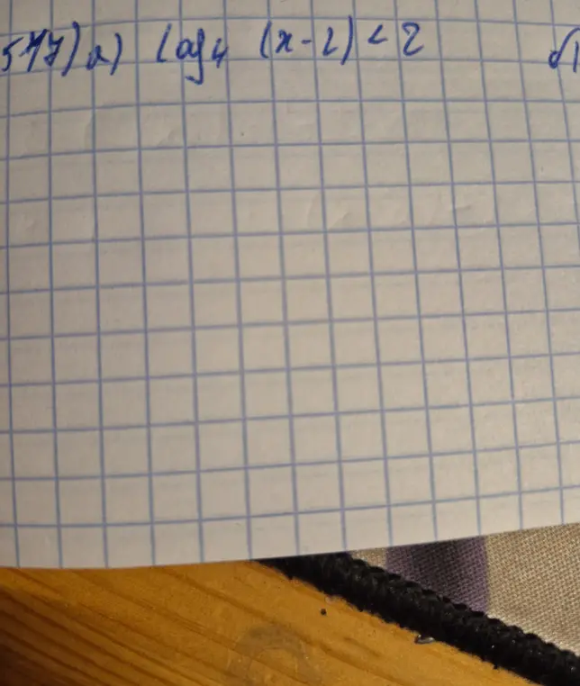 Ты просишь меня решить логарифмическое неравенство log₄(x-2) < 2