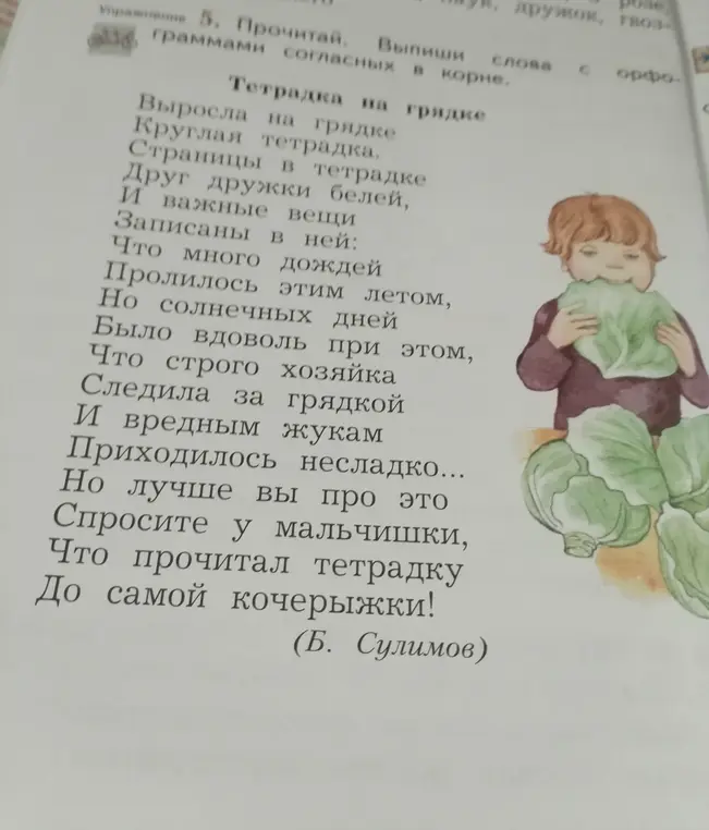 Выпиши слова с орфограммами согласных в корне из упражнения 5