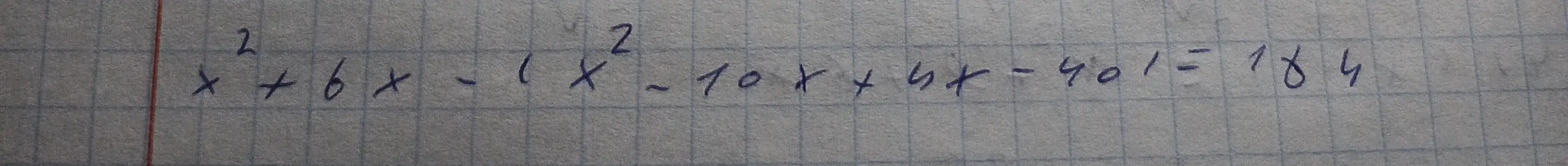 Помоги мне решить уравнение x²+bx-(x²-10x+4x-401=184